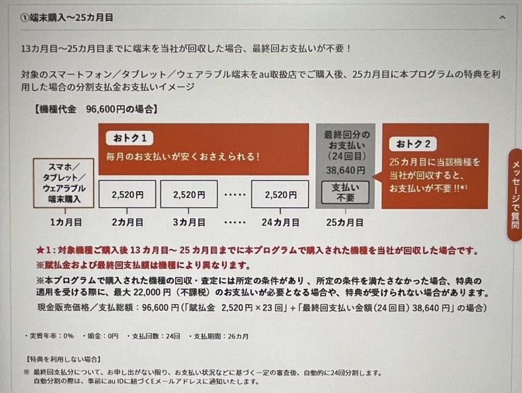 スマホトクするプログラム　支払いイメージ